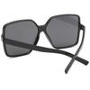 Gafas de sol cuadradas de montura grande para mujer, de alta gama, sencillas, transfronterizas, superventas, vintage, champán degradado, gafas de sol con protección solar