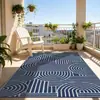 Material Plástico com Textura Linear, Tapete para Praia e Piscina, Resistente ao Desgaste, Espessado, Tapete Dobrável para RV, Tapete Antienvelhecimento para Varanda e Pátio