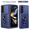 Funda Adecuada para Teléfono Samsung Z Fold6, Anti-Caídas Transfronteriza Z Fold5 Estilo Armadura Ventana Deslizante Cubierta Protectora Plegable