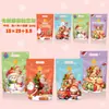 Nueva bolsa de dulces navideños transfronteriza, bolsa de dibujos animados autosellable, bolsa de pie para repostería de copo de nieve, bolsa sellada con cremallera, bolsa de regalo