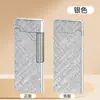 Xf4907 Roda de Afiar Diagonal Xadrez Dupla Face Lateral Fina Isqueiro Inflável Presente Sofisticado Masculino Isqueiro Portátil