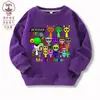 Caixa de Ritmo Sprunki Jogo Musical Periférico Roupas Crianças Moletom Algodão e Lã Casual Top 9