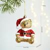 Decoraciones de Navidad Colgante Perro Globo Decoración Árbol de Navidad Colgante Casa Copo de Nieve Adorno Guirnalda Accesorios