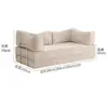 Sofá de Tecido Sala de Estar Estilo Chinês Dobrável Sofá-cama de Uso Duplo Compacto Módulo para Apartamento Pequeno Doméstico Sofá Pudding S