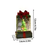 Decoraciones navideñas lámpara de cristal brillante adornos nuevo Papá Noel luz nocturna bolsa de regalo de Navidad luz de viento pequeña