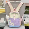 Mochila Casual Simple Estilo Nuevo para Estudiantes de Primaria, Bolsa de Senderismo, Mochila Portátil Ligera para Exteriores de Gran Capacidad