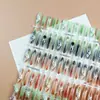 Uñas Largas de Mariposa Usables Terminadas Uñas Verdes para Salones de Uñas Venta Directa de Fábrica Uñas Personalizadas