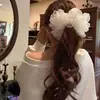 Diadema de Red con Lunares Grande y Esponjosa de Ouni Coreana 2025 Nuevo Accesorios para el Cabello Super Hada Francesa Perezosa para Mujeres