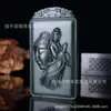 Direto da Fábrica pingente de jade verde Guanyin Xinjiang Hetian Jade primeira ideia pingente Bodhisattva jade de montanha marca de jade lote de cabelo