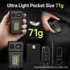 Lanterna LED Nova Luz Forte Luz de Trabalho para Manutenção Externa Luz de Chapéu Portátil com Clipe Rotação 360 Luz Cob Multifuncional
