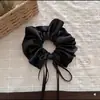 Elástico de Fita de Cetim Estilo Ballet Francês para Mulheres, Elástico Grande de Intestino de Alta Qualidade para Rabo de Cavalo Acessórios de Cabelo Flor de Cabelo Acessórios de Cabelo