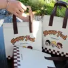 Novas sacolas de entrega de alimentos em TNT para catering, sacolas de entrega de alimentos comerciais, sacolas descartáveis com logotipo personalizado