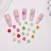 Bestseller transfronterizo 5mm flor pequeña colorida suculenta accesorios para arte de uñas resina piezas pequeñas pinzas para el pelo, pendientes, decoraciones de uñas DIY