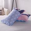 Funda de almohada de algodón lavado Artículo individual Juego de almohadas Par de almohadas individuales 48X74cm Uso doméstico para Hombres Adulto Estilo Moderno Simple