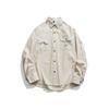 Ropa para Hombre Beijie Marca de Moda Americana Otoño 2025 Nueva Camisa de Trabajo Bordada Casual Suelta para Exteriores Camisa Ins