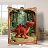 Popular Manta de Dinossauro Transfronteiriça da Amazon, Manta de Flanela Cartoon Plush Espesso para Comércio Exterior, Temu, Shein, Tiktok