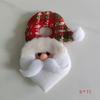 Cabeça de papai noel transfronteiriça feltro algodão e espessamento feito à mão diy decoração de árvore de natal acessórios cabeça de rena tecido de flanela