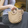 Bolso cruzado tejido para mujer, estilo bohemio, otoño nuevo, bolso de mano lindo con borlas, bolso de hombro único