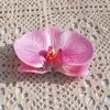 Cabeza de Flor Phalaenopsis Eva Cotton Impresa en 3D (Grande) Flor Artificial Accesorio de Regalo Accesorio para el Cabello Decoración de Ropa Exquisita Decoración de Boda