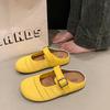 Zapatos de Malla con Suela Gruesa, que Aumentan la Altura, Puntera Cerrada, Mocasines sin Cordones para Mujer, Nuevo Estilo Verano 2025, Zapatos de un Solo Color Fáciles de Poner, Sandalias