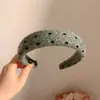 Diadema de Pelo de Punto de Ola Cálida de Invierno para la Parte Superior Alta de la Cabeza para Mujer 2024 Nueva Moda de Estilo Occidental Pinzas para el Cabello Diadema para el Cabello Todo Fósforo Elegantes Accesorios para el Cabello