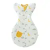 Manta Envolvente para Bebé Transpirable Saco de Dormir Envoltura para Bebé Algodón Puro Manos Arriba Recién Nacido Anti-Sobresalto Primavera/Verano Estilo Rindición Manta Anti-Patadas