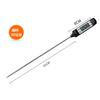 Termómetro de Pointer de Acero Inoxidable 304 para Cocina, Termómetro de Alta Temperatura para Aceite -50-300 Grados, Termómetro para Agua, Termómetro para Sartén
