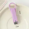Cortauñas de Colores Caramelo, Color Sólido Simple, Tijeras para Uñas Domésticas Portátiles, Tijeras de Manicura para Niñas, Herramientas de Manicura al por Mayor
