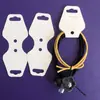En stock collar banda de goma cuerda para la cabeza joyería empaque hecho a mano tarjeta de papel cuerda para el pelo joyería cartón papel Kraft tarjeta plegable cabeza