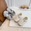 Sapatos de Couro com Bolinhas para Meninas com Renda e Laço, Sapatos de Princesa para Bebê Menina, Sapatos Sociais para Primeiro Aniversário de Bebê, Sapatos de Caminhada para Crianças Pequenas para o Outono