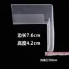 Abrazadera de Vidrio Clip de Fijación en Forma de U Clip Cruzado de Plástico Transparente Hebilla Recta en Forma de T Clip de Empalme Combinado para Mesa Divisoria Manteles
