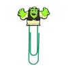 Clipes de Papel Grandes da Série Shrek Material de Escritório Clip de Papel Criativo Fofo Agulha em Forma de U Marcador de Página de Desenho Animado em PVC