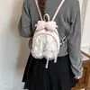 Estudiante Dulce 2026 Lindo Mini Moño Dibujo Animado Mochila Versátil para Mujer Nueva Mochila Estilo Coreano Conejo