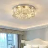 Lámparas de Cristal Transfronterizas al por Mayor, Lámparas para Sala de Estar, Lámparas para Comedor, Lámparas de Techo Modernas de Lujo Ligero para Dormitorio, Atenuación de Tres Colores de Gama Alta