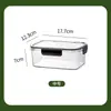 Caixa de Armazenamento de Grau Alimentício para Geladeira, Recipiente para Freezer com Tampa, Caixa Selada para Alimentos, Caixa para Dumpling, Recipiente para Alimentos Vegetais