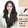 Combinación de Diadema y Peluca para Mujer, Peluca Media de Cabello Largo Rizado para Otoño e Invierno, Cabello Realista, Moda Diadema de Peluca Rizada de Lana de Onda de Agua