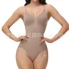 Tejido N66 Mismo Estilo de Kardashian Body Moldeador Seamless de una Pieza Push-Up Moldeador de Vientre Levantador de Glúteos Suspender Ajustado Ropa Interior Base