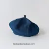 Chapéu de Bebê Primavera e Outono Chapéu Octogonal Fino para Homens e Mulheres Chapéu de Sol de Verão Jeans Boina Infantil Nova Tendência 2025