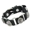 Pulsera Decorativa Creativa y Personalizada con Patrón de Llave de Cruz de Aleación, Pulsera Versátil Simple Ajustable de Estilo Retro Artístico