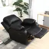 Cabina de Sofá Espacial de Primera Clase, Silla Reclinable Eléctrica Multifuncional de Cuero Transpirable para Computadora, Sofá para Belleza, Manicure, Pestañas