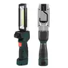 Luz de trabalho LED recarregável para atacado de fabricante com ímã, portátil, dobrável, luz de inspeção de emergência multifuncional