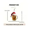 Colgante Decorativo para Coche de Boxeo Plano Transfronterizo Pendientes Acrílicos Nuevo Estándar Taza de Cerveza Adorno Colgante para Coche