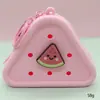 Bolsa de Silicone com Furo Estilo Desenho Animado Mini Carteira de Moedas Bolsa de Cosméticos DIY Bolsa para Fones de Ouvido Pingente de Chaveiro Presente