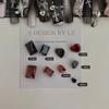 Nuevas Joyas para Uñas LZ Corazón de Crohn Cruz Cuadrado Largo Amor Gota de Agua Joyería Lazo Uñas Accesorios Estéreo