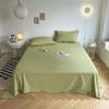 Sábana de Cama Color Sólido Estilo Ins Pieza Única Dormitorio Estudiante Simple Engrosada Agradable al Tacto Cama Doble Paquete Completo Shihua