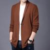 Jaqueta Cardigan de Tricô Masculino Outono 2026 Nova Casual Jovem Coreana Tendência Roupas Masculinas Atacado Caimento Solto Emagrecimento