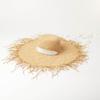 Nuevo Sombrero de Paja de Ala Ancha con Borde de Lana Mezclada de Papel Lafite y Paja para Primavera y Verano Moda al Aire Libre Playa Protector Solar Sombrero de Paja de Moda