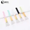Brocha de Silicona para Mascarillas Transfronteriza con Cabeza Suave para Aplicar Mascarillas de Barro Faciales, Espátula para Mascarillas de Maquillaje, Herramienta de Maquillaje Portátil