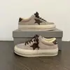Zapatos Desgastados Sucios de Cuero Genuino Estilo Coreano, Zapatos de Piel de Cordero, Zapatos de Algodón con Forro de Felpa de Estrella, Zapatos Planos Casuales para Mujer, Tenis