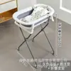 Bañera Plegable para Bebé sin Necesidad de Agacharse, Bañera para Bebé con Soporte de Marco de Hierro Elevado, Bañera para Bebé Recién Nacido para Bañar